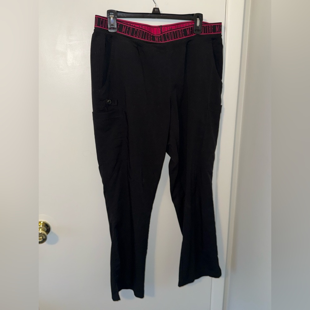 Med Couture Black Scrub bottom with Logo